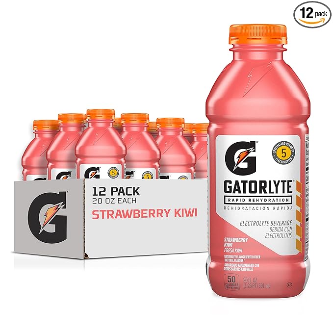 Gatorlyte Rapid Rehydration Electrolyte Drink, Strawberry Kiwi, Specialized Blend of 5
