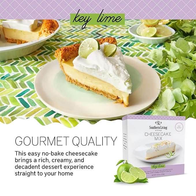 Gourmet Cheesecake Mix, No Bake Cheesecake Cake Mix, Key Lime Cheesecake by Southern Living, Rich