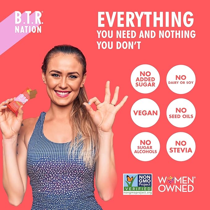 B.T.R. Nation Superfood Keto Protein Bars, Plant Based Vegan Protein - Cinnamon Cookie Dough ENERGY