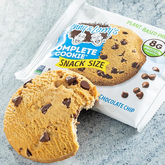 Lenny & Larry's The Complete Cookie Snack Size, Chocolate Chip, Soft Baked, 8g Plant Protein