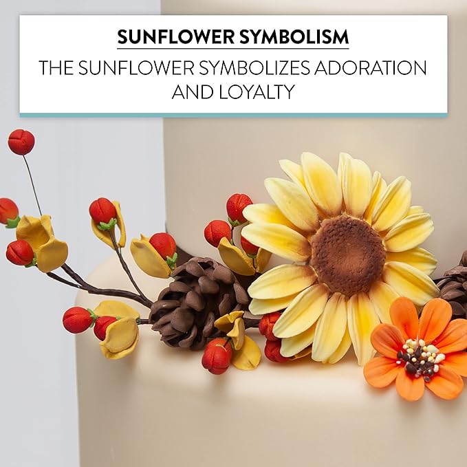 Global Sugar Art Sunflower Sugar Cake Flowers, 9 Count by Chef Alan Tetreault