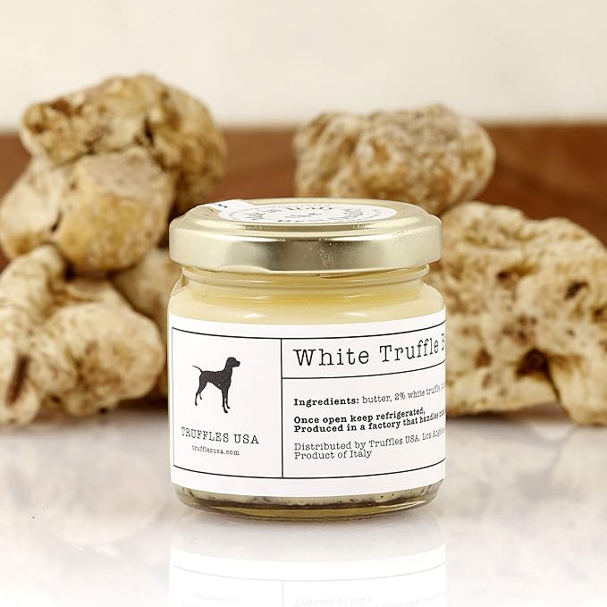TRUFFLES USA White Truffle Butter 2.82 oz - Italian Truffle Butter from Fresh Italian Truffles