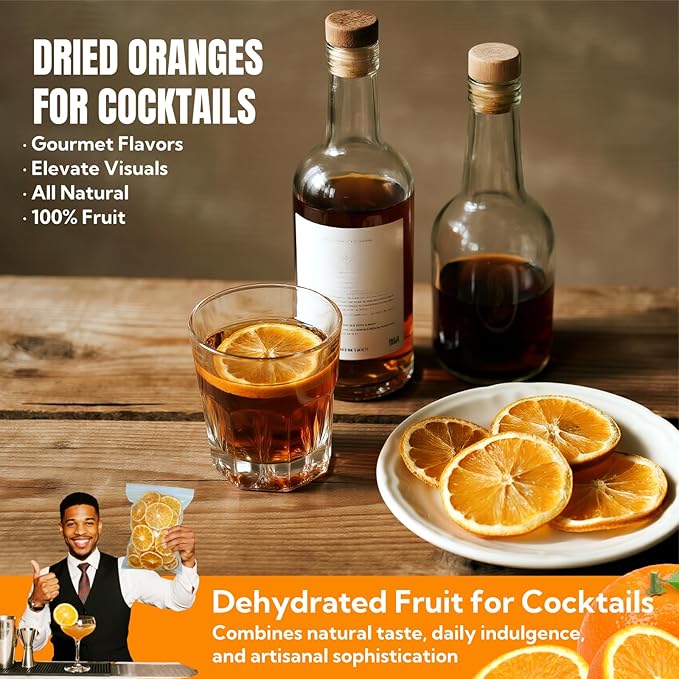 Premium Dried Orange Slices 8.8oz/250g,Dehydrated Orange Slices NO Addtives,Dried Oranges No Sugar