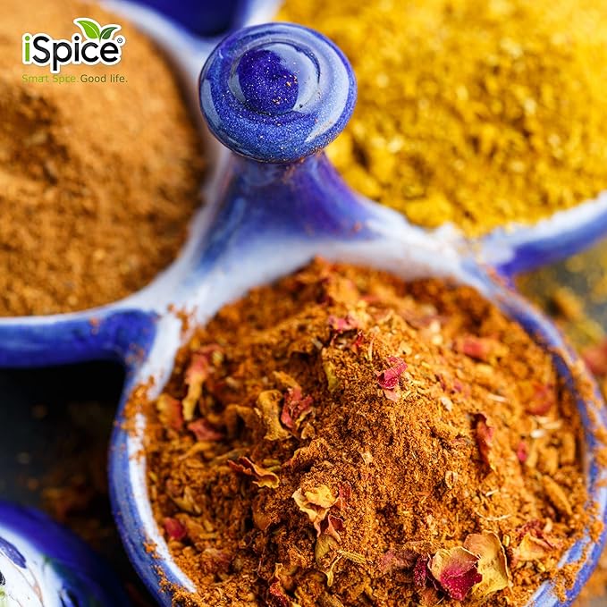 iSpice - Low-Sodium Sugar-Free Ras el Hanout Seasoning World Flavor Super Spice Blend | All Natural