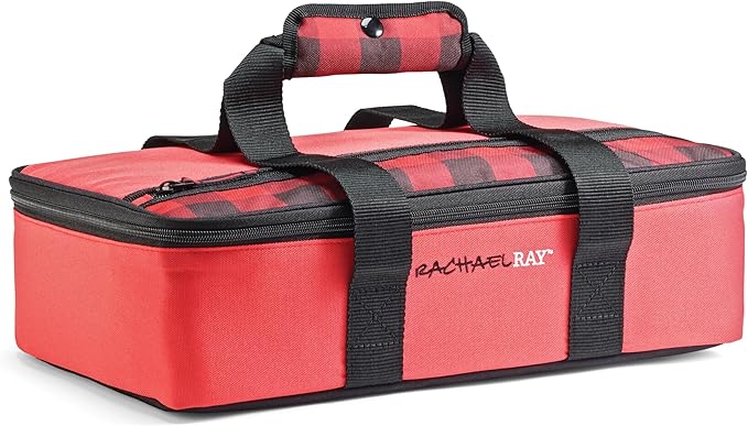 Rachael Ray Lasagna Lugger, Thermal Insulated Casserole Carrier for Hot or Cold Food, Lugger Tote