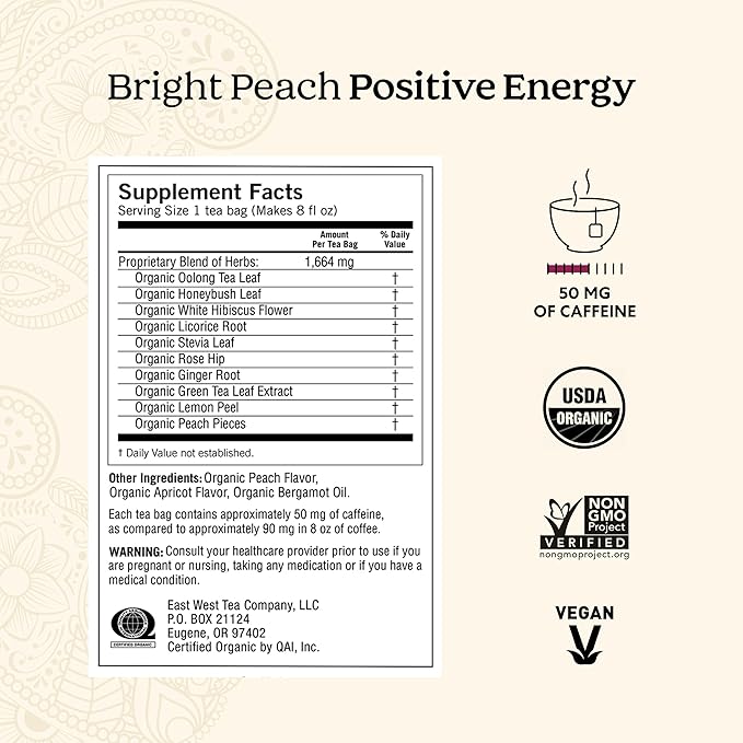 Yogi Tea - Morning Energy Variety Pack (3 Pack) Includes Peach Bergamot Bright Day, Sweet Tangerine