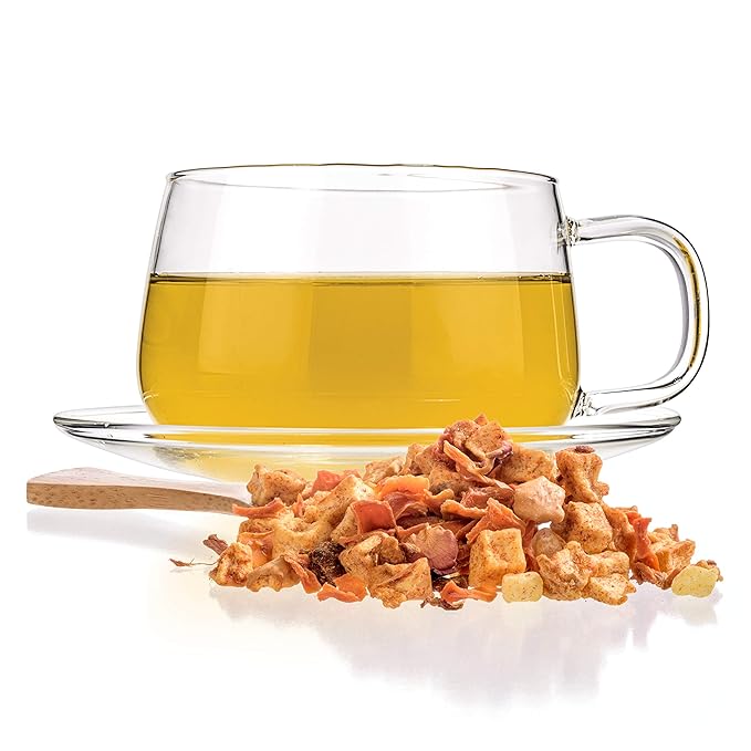 Tealyra - Fuzzy Peach - Carrot - Pineapple - Apple - Fruity Herbal Loose Leaf Tea - Caffeine Free