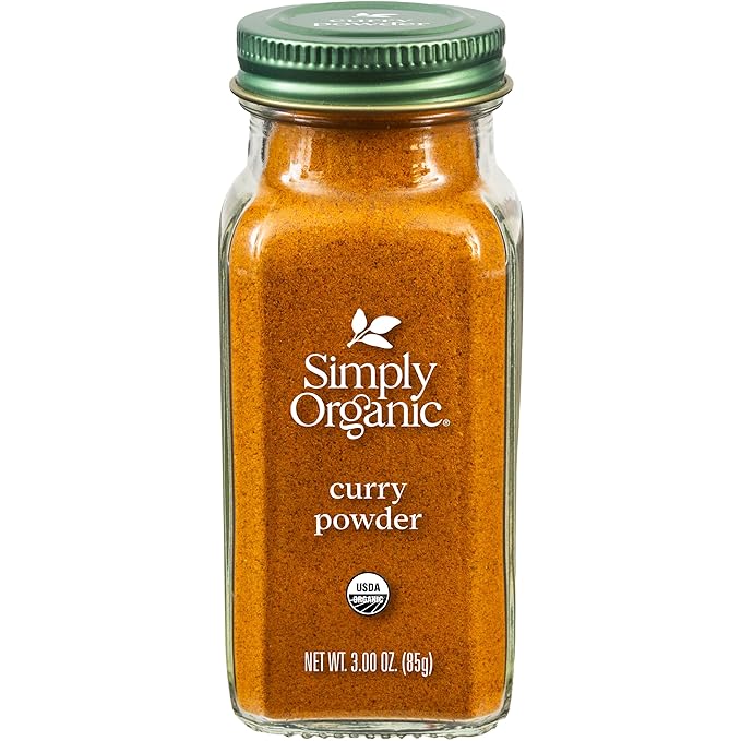 Simply Organic Certified Organic Curry Powder, 3-Ounce 3-Pack, Aromatic Blend 11 Indian Cooking