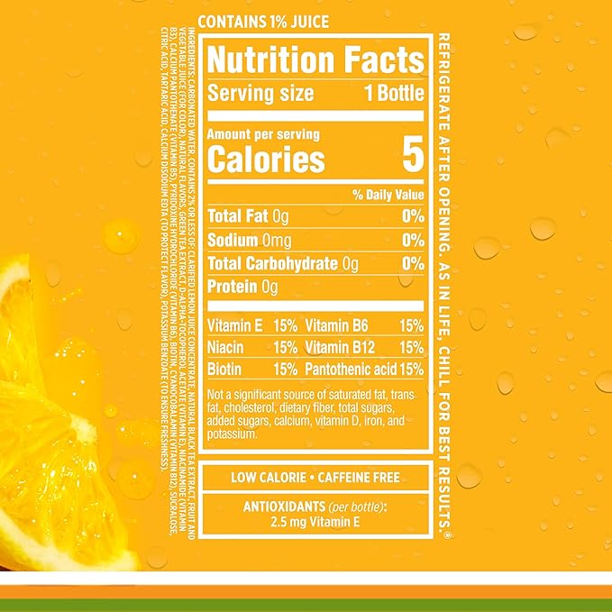 Sparkling Ice Tea + Lemonade Sparkling Water, Zero Sugar Flavored Water, with Vitamins and
