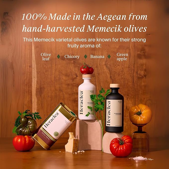 Heraclea - Mature Harvest - Extra Virgin Olive Oil - Organic Olive Oil - Cold Pressed EVOO