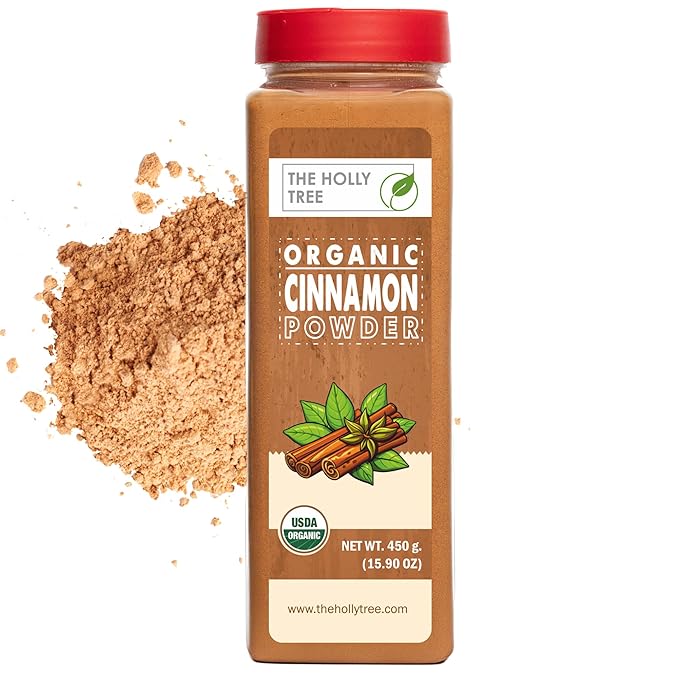 Organic Cinnamon Powder 15.90 oz - Organic Ground Cinnamon Bulk Spice - USDA Certified, Gluten