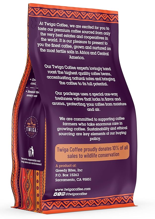 Twiga Coffee Guatemalan Coffee Beans ??Premium Dark Roast Arabica Guatemala Whole Beans with Rich