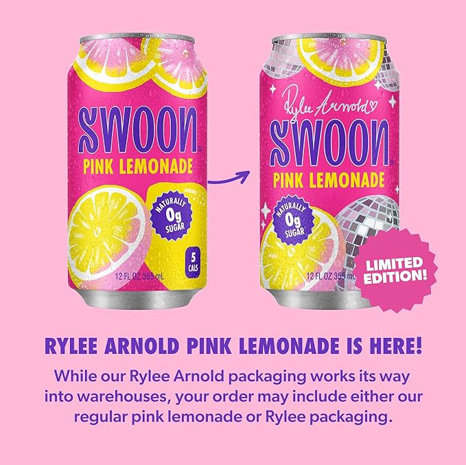 Swoon Pink Lemonade - Low Carb, Paleo-Friendly, Gluten-Free Keto Drink - Sugar Free Strawberry