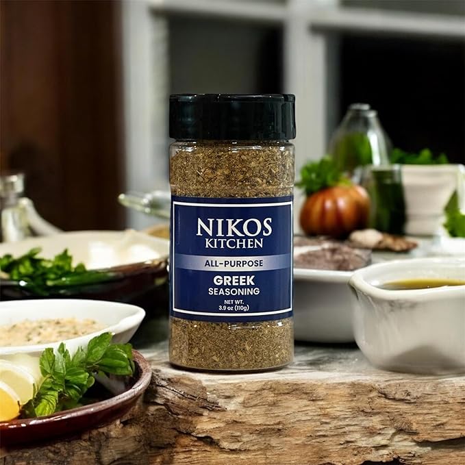 Nikos Kitchen All Purpose Greek Seasoning Blend - Mediterranean Spice Mix for Chicken, Lamb, Gyro