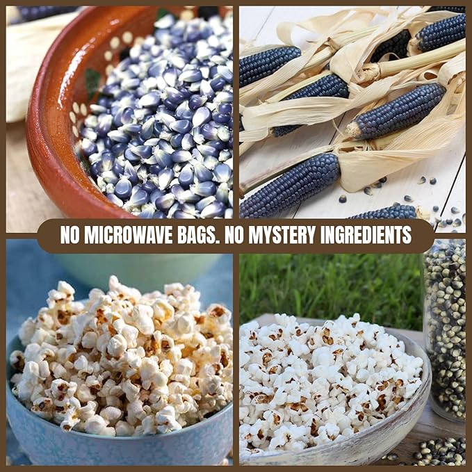 Marsh Hen Mill Indigo Popcorn Kernels | Vibrant Blue Kernels That Pop into Crisp White Flakes |