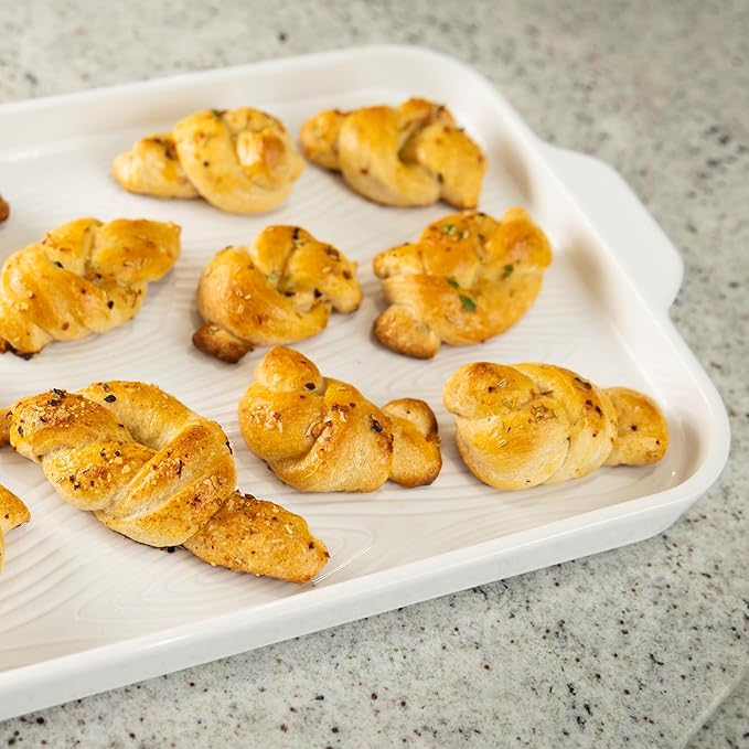 Temp-tations by Tara Baking Pans Set - 9x13" Set of 2 Woodland White Bakeware Sets with Casserole