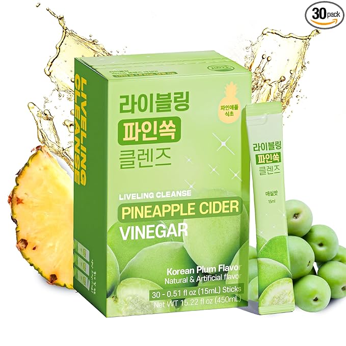 [Liveling] Pineapple Cider Vinegar Drink Stick ??Korean-Plum Flavor | Supports Digestion, Daily