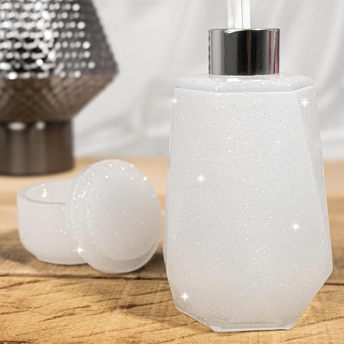 Hemway Premium Glitter Shaker - Mother of Pearl Iridescent | 130g Ultrafine Metallic Flake Sequins
