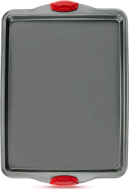 Boxiki Kitchen Non-Stick Baking & Cookie Sheet Pan Non-Toxic 11x14 Inch Rimmed Carbon Steel Baking