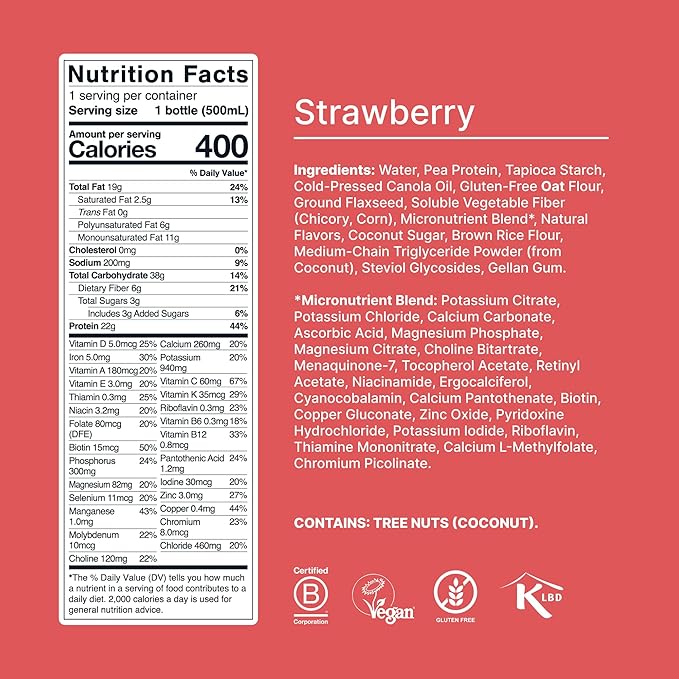 Huel Ready-to-Drink | Strawberry Shortcake Meal Replacement Drink | High Protein Drink |