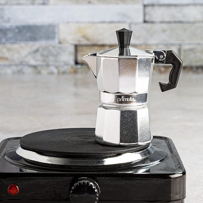 Primula Classic Stovetop Espresso and Coffee Maker, Moka Pot for Italian and Cuban Café Brewing