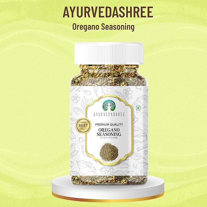 AYURVEDASHREE Oregano Seasoning 100gm PET Jar ~ All Natural | Vegan | NON-GMO | Indian Spice |