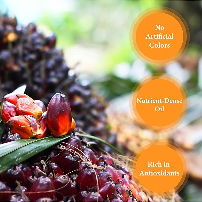 Nigerian Heritage 100% Red Palm Oil 33.81 Fl Oz ??Pure Red Palm Oil for Cooking ??Natural African