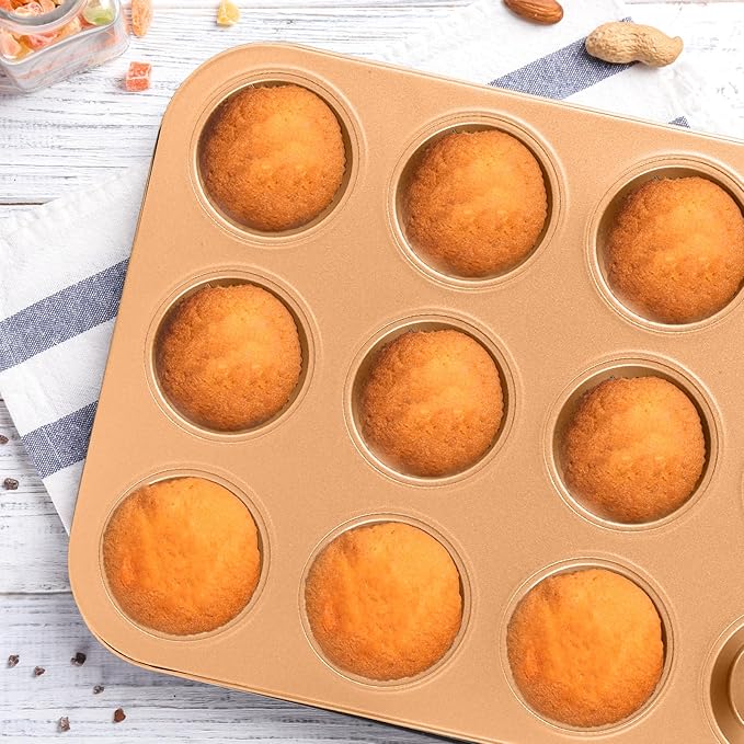 11-Piece Nonstick Baking Pans Set - Professional Grade Carbon Steel Bakeware with Premium Coating