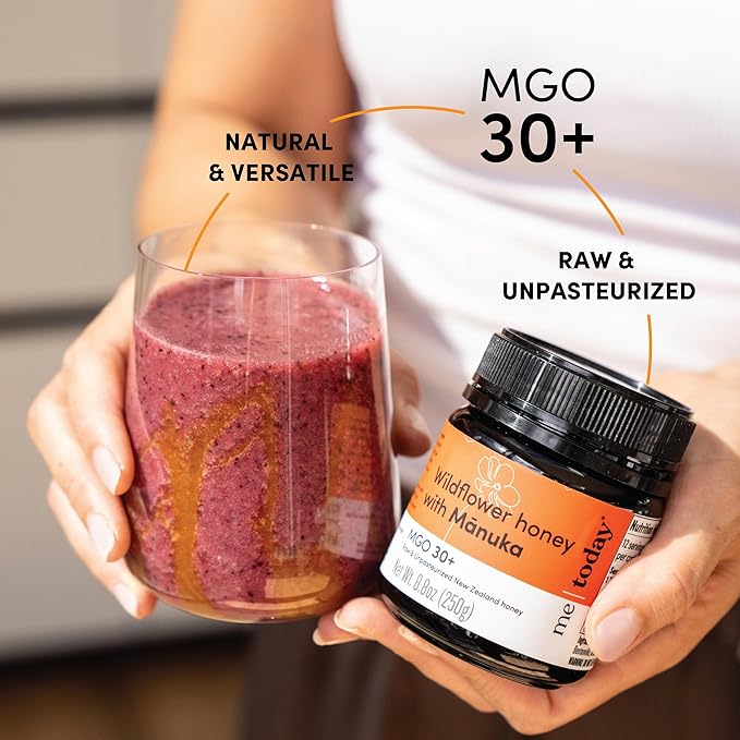 me today - Wildflower Honey with Manuka MGO 30+ from New Zealand (8.8 oz) Authentic, Raw &