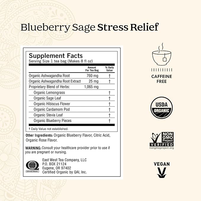 Yogi Tea Stress Relief & Relaxation Variety Sampler - 16 Bags per Pack (5 Packs) - Organic Relaxing