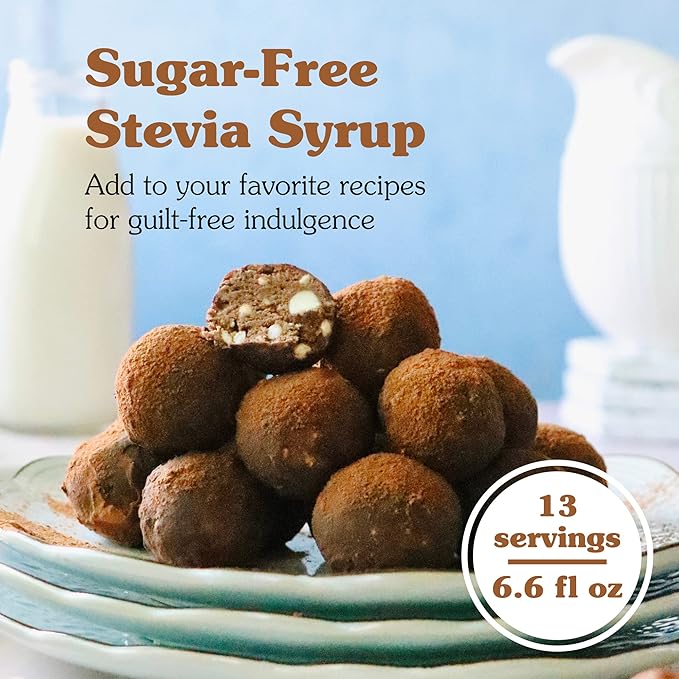 NuNaturals Stevia Syrup, Sugar-Free Sweetener, Plant-Based Sugar Substitute, Zero Calorie