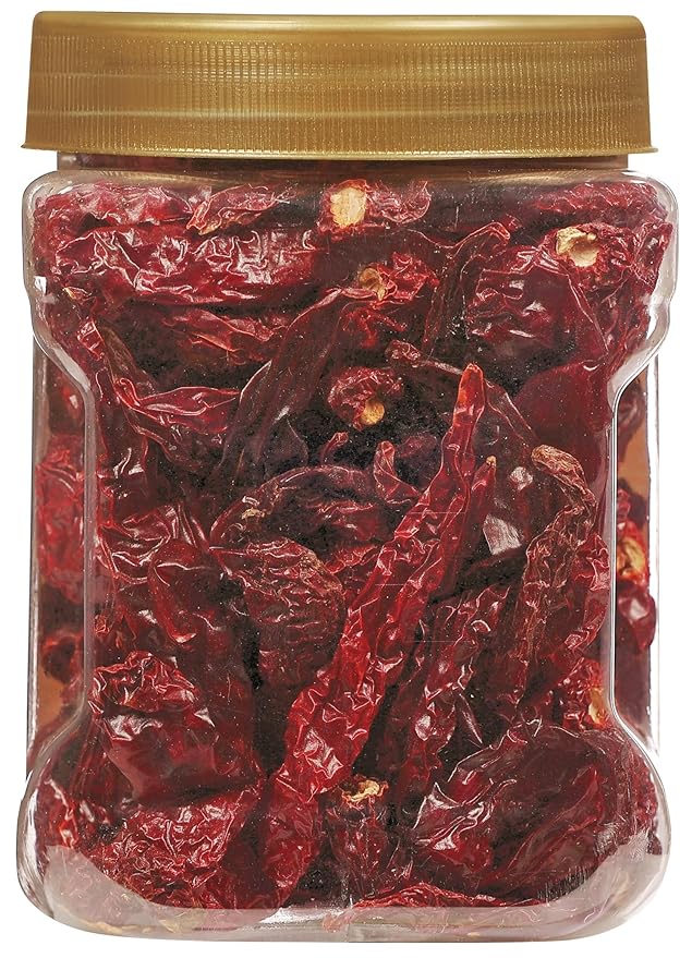 Rani Kashmiri Chilli Whole (Deggi Mirch, Low Heat) 5oz (141g) PET Jar ~ Natural | Salt-Free | Vegan