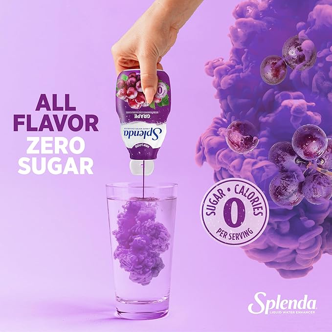 SPLENDA Liquid Water Enhancer Drops, Sugar Free, Zero Calorie, Natural Flavor, Concentrated Drink