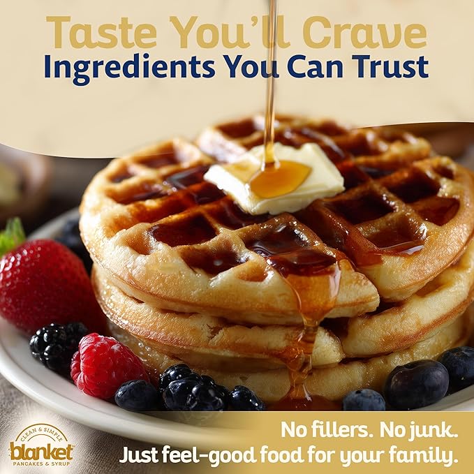 Blanket Pancakes and Waffle Mix ??Vegan Pancake Mix ??Just Add Water, No Preservatives ??Clean