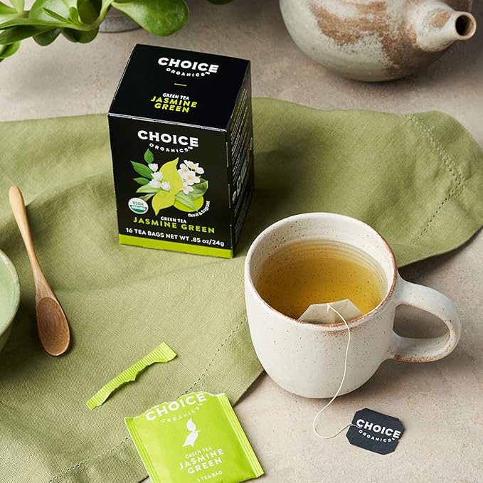 Choice Organic Teas Green Tea and Herbal Tea Variety Pack Sampler - Includes Japanese Green