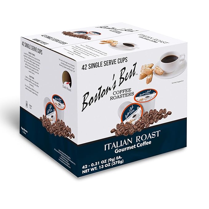 Boston’s Best - Italian Roast, Deliciously Bold Dark Roast Gourmet Coffee Compatible with Keurig