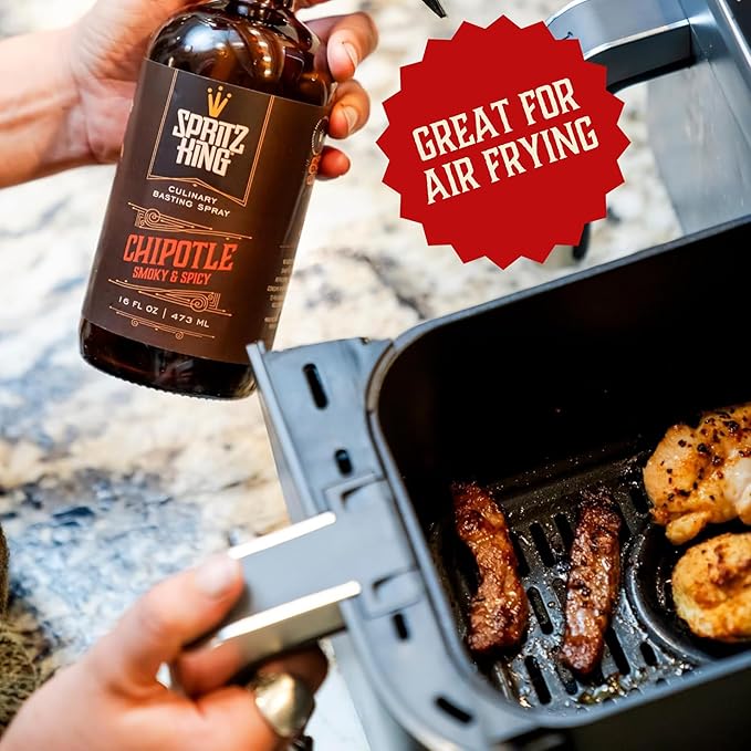 Spritz King Culinary Basting Spray: For Grilling, Smoking, Air Frying - Delicious Dark Bark