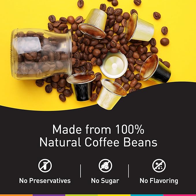 Bestpresso Coffee for Nespresso Original Machine 120 Aluminum pods Certified Genuine Espresso