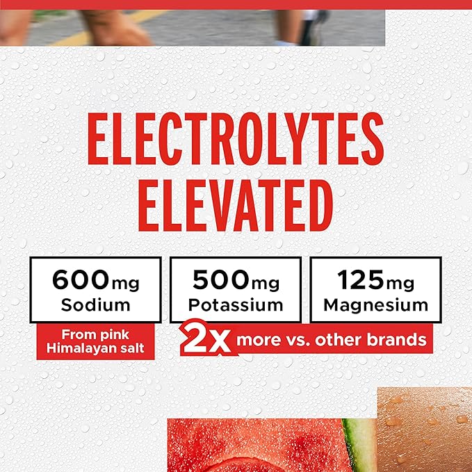 FITAID Hydrate Clean Electrolyte Mix, Zero Sugar, Balanced Electrolyte Ratios: 600mg Sodium, 500mg