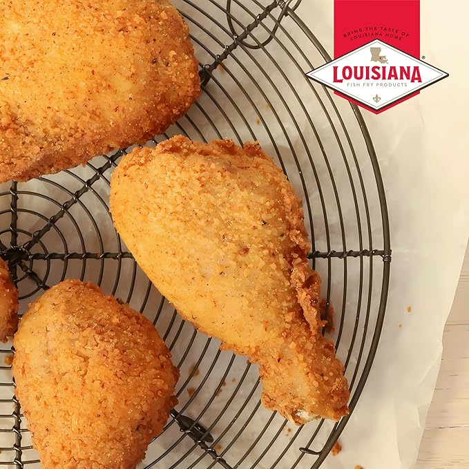 Louisiana Fish Fry Products Classic Fried Chicken Keto Seasoned Coating Mix ??5 oz, Pack of 6
