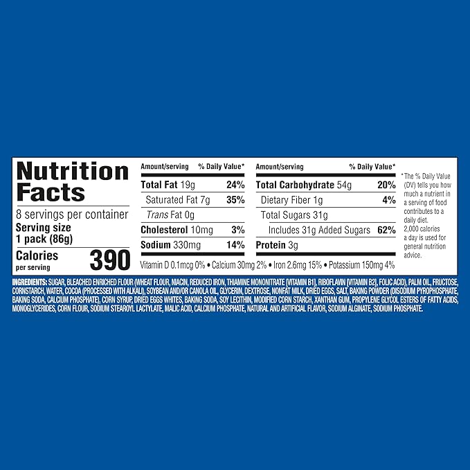 OREO Cakesters Soft Snack Cakes, 8-3.03 oz Snack Packs