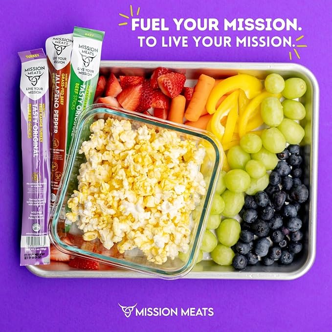 Mission Meats Variety Pack with Certified Organic Beef, Grass Fed, Free Range Turkey, and Cracked