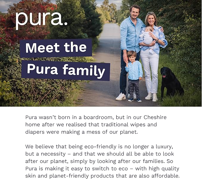 Pura Size 5 Eco-Friendly Diapers (24-35lbs) Totally Chlorine Free (TCF) Hypoallergenic, Soft