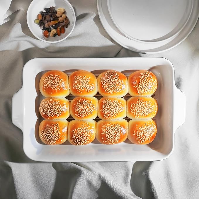 DOWAN 9x13-Inch Casserole Dishes for Oven, Ceramic Baking Dish, Large Lasagna Pan Deep, 4.2 Quarts