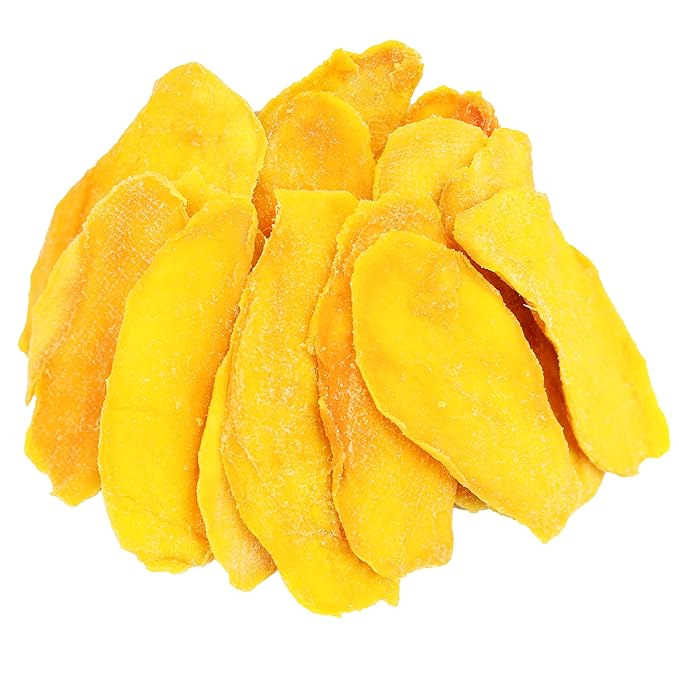 Extra Low Sugar Added Dried Mango Slices 48 Oz - Delicious Texture Soft & Juicy Dried Mango