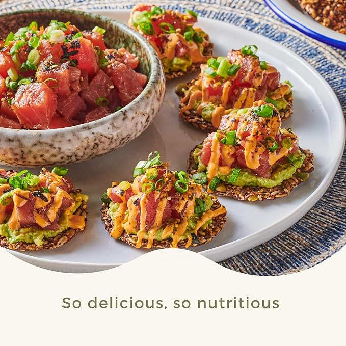ELLA’S FLATS® Sesame All Seed Savory Crisps – All Natural, Gluten Free, Good Source of Protein