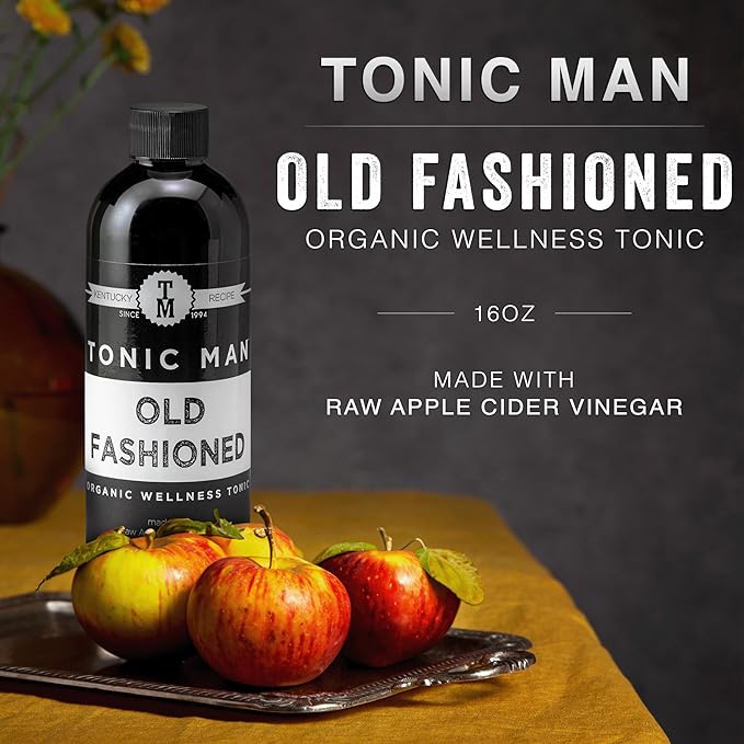 Tonic Man Old Fashioned Organic Wellness Herbal Tonic Made with Raw Apple Cider Vinegar Organic