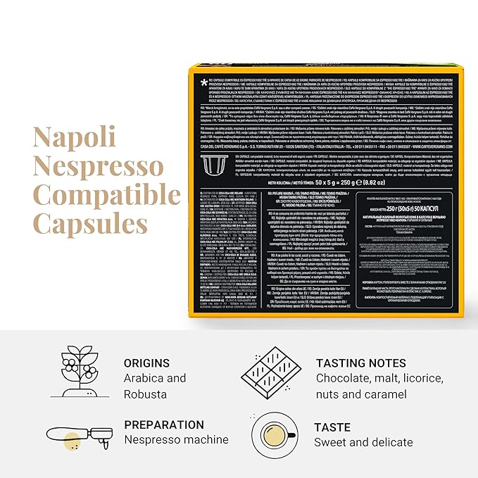 Caffe' Vergnano Medium Roast Espresso Bundle - Original Line Machine Compatible Arabica Robusta