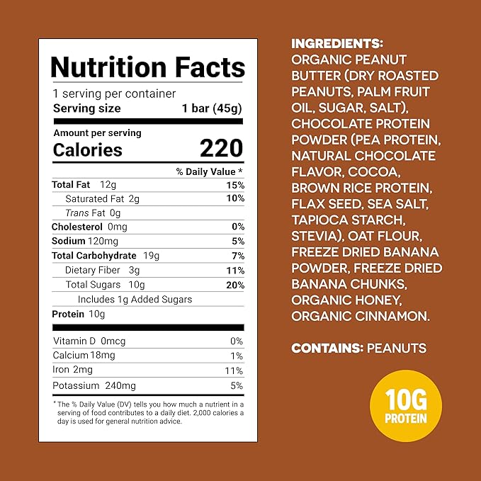 FROPRO Plant Protein Snack Bars - Plant Based Protein Bars, All-Natural, Gluten, Dairy, & Soy Free