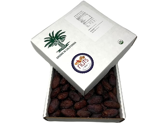 NUTS U.S. - Organic California Medjool Dates | No Added Sugar and No Preservatives | Sweet Juicy